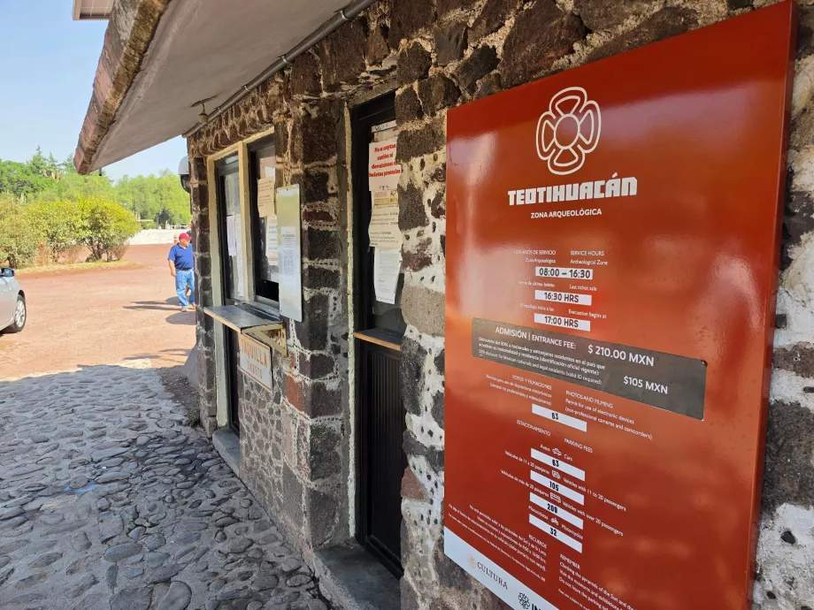Prețuri și ore de deschidere în Teotihuacán