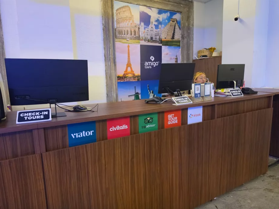Recepția hostelului Amigo