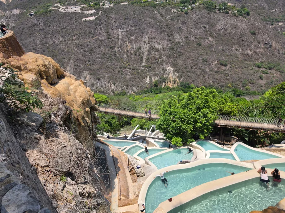 Piscine cu cascade Tolantongo