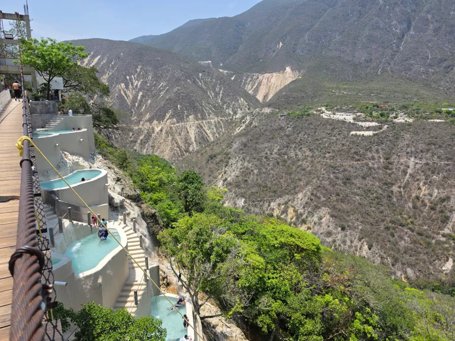Piscine cu cascade Tolantongo