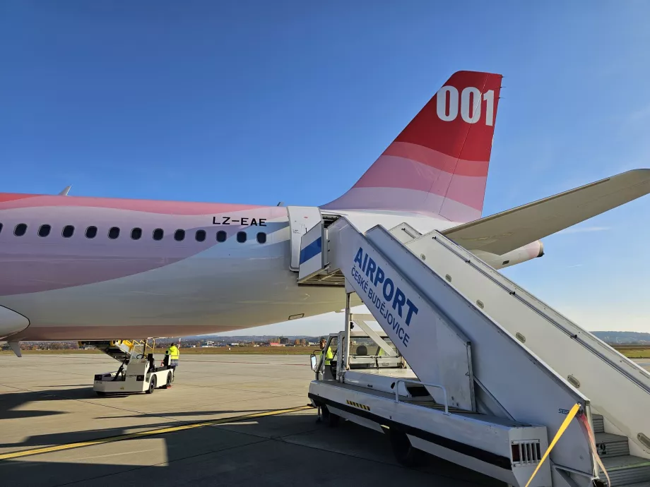 Îmbarcare, Aeroportul České Budějovice