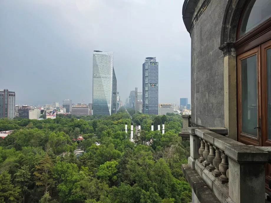 Castelul Chapultepec, vedere la oraș