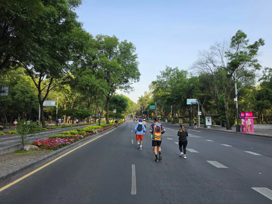 O alergare duminică dimineața în Mexico City