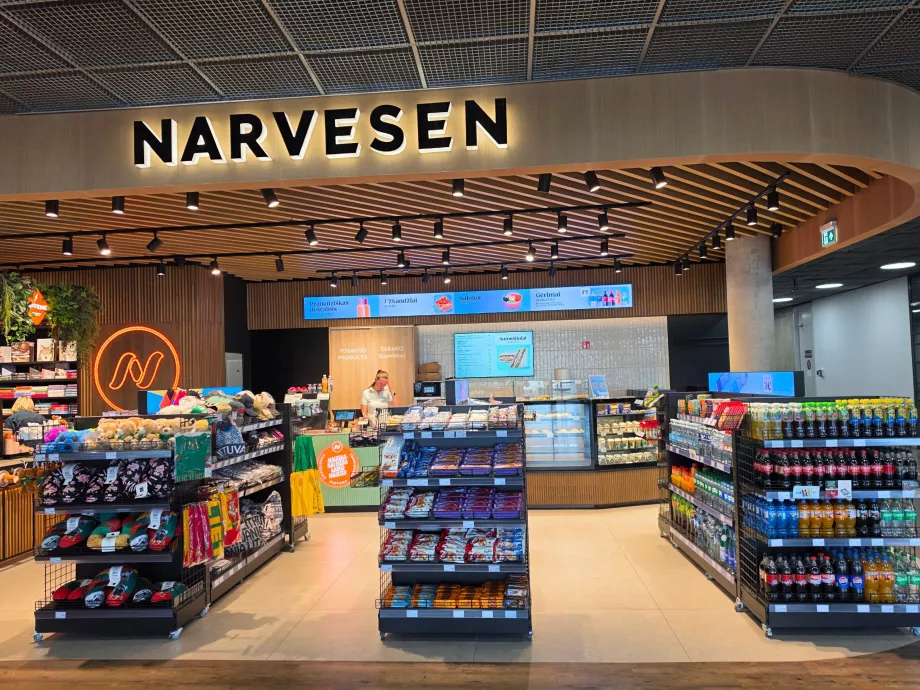 Mini-marketul Narvessen din sala de sosiri