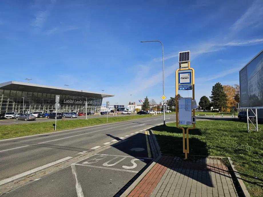Stație de autobuz în direcția Ostrava