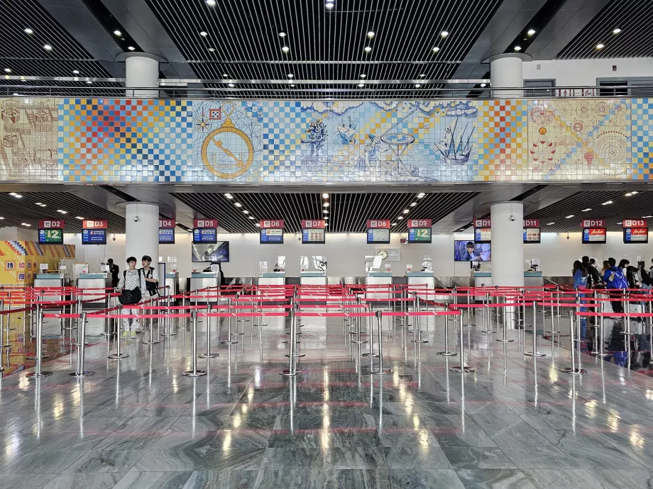 Sala de plecări a Aeroportului Macao