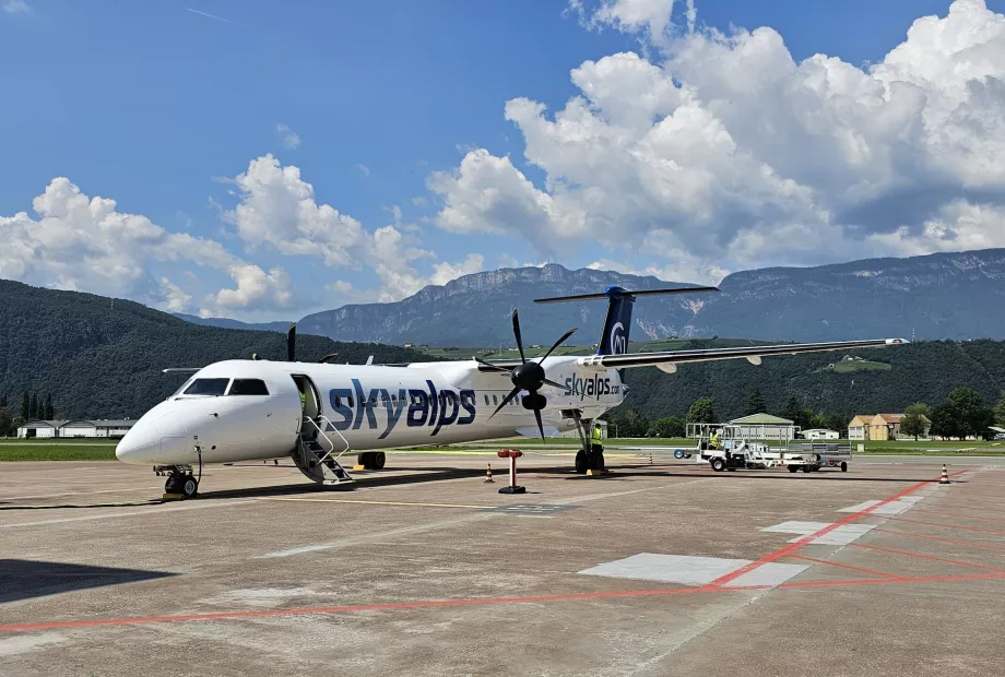 SkyAlps la Aeroportul din Bolzano