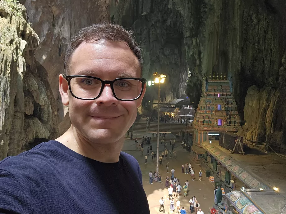 Eu în Batu Caves