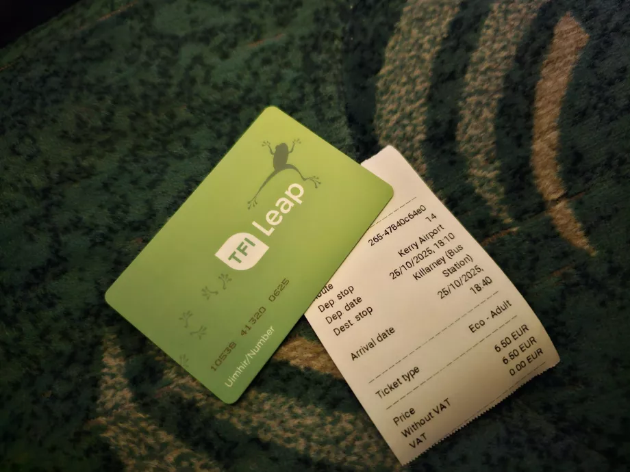 Bilet de autocar de la aeroport la Killarney