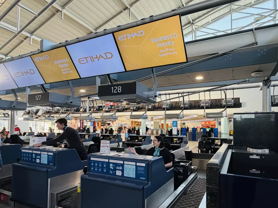 Check-in pentru clasa business