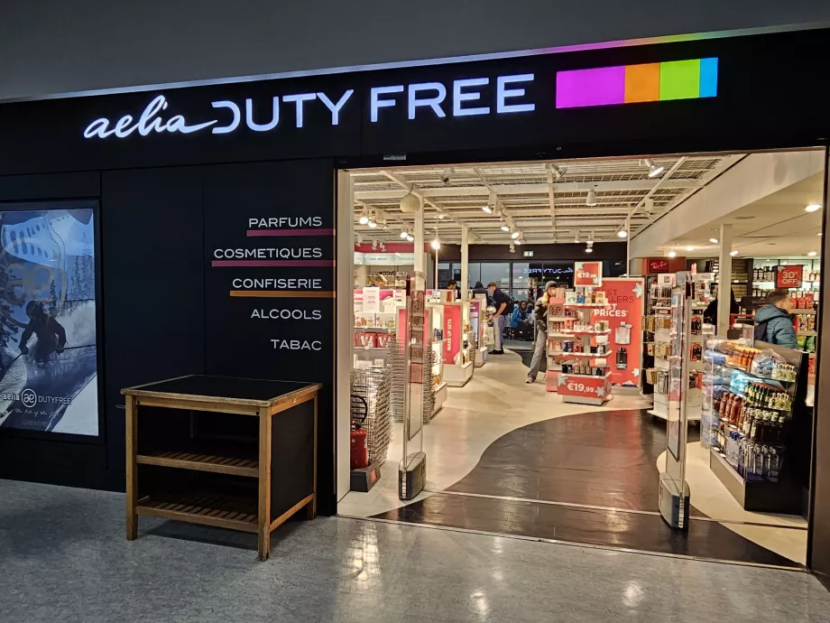 Magazin Duty Free, Aeroportul GNB