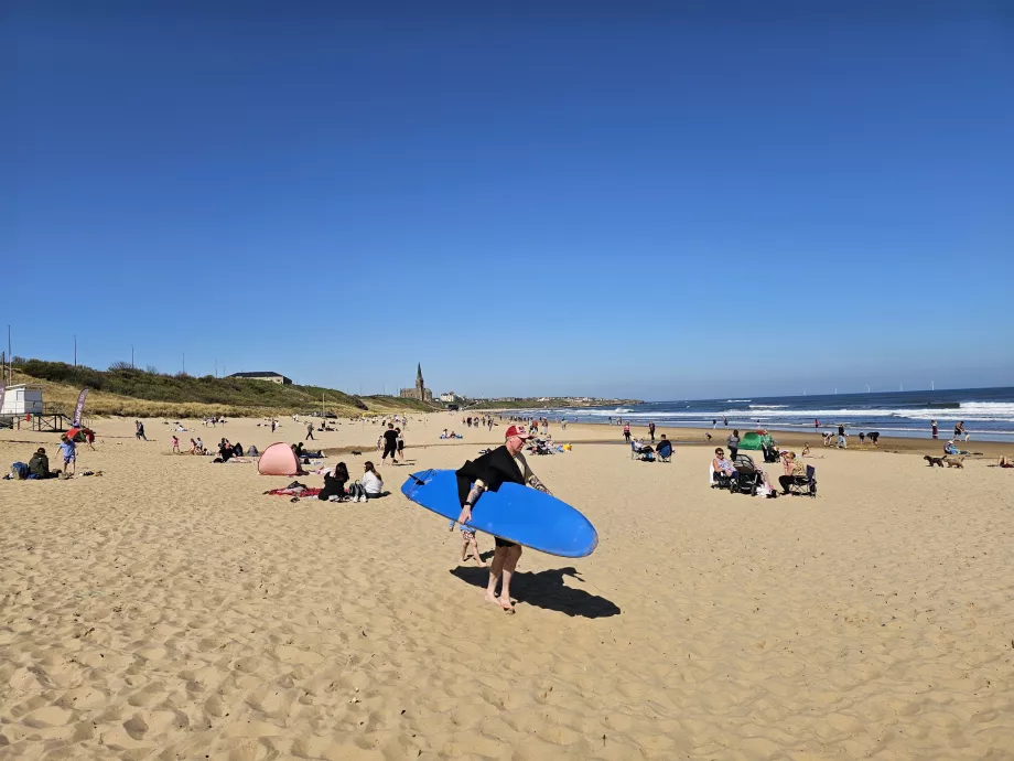 Surfing Long Sands Beach