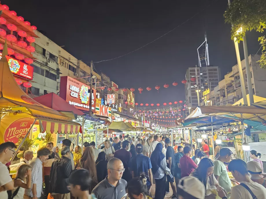 Noapte aglomerată Jalan Alor