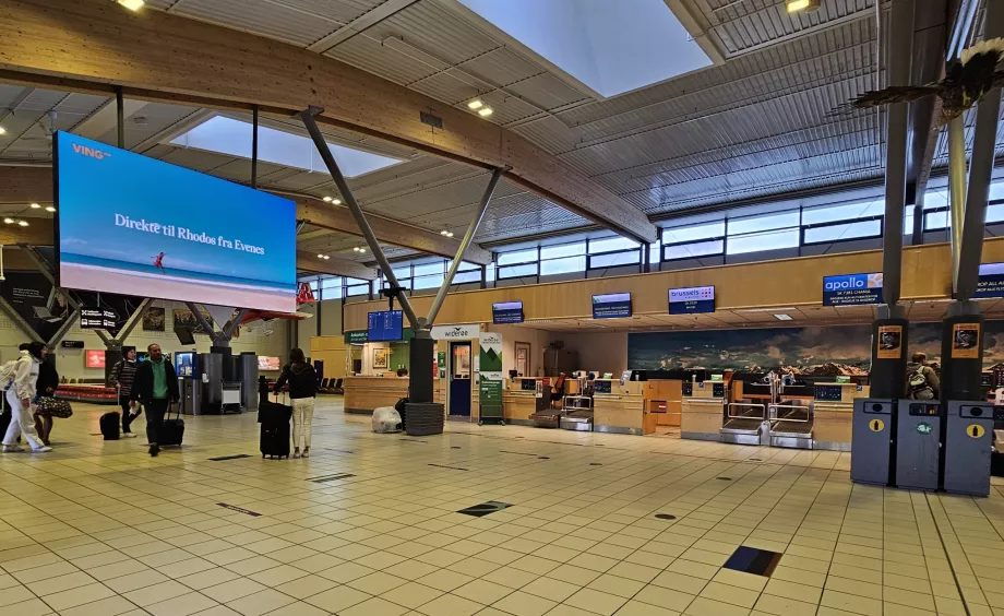 Ghișee de check-in, Aeroportul Evenes