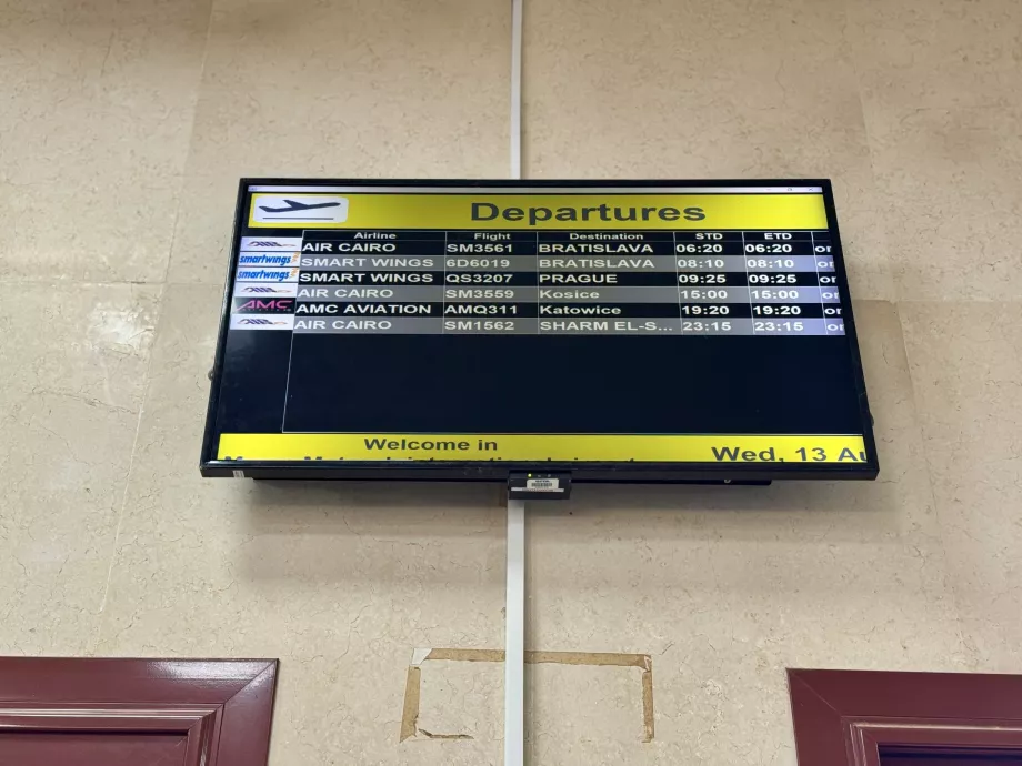 Plecări de pe aeroportul Marsa Matruh MUH