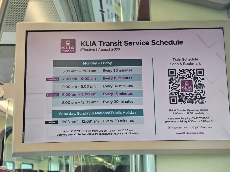 Frecvență KLIA Transit
