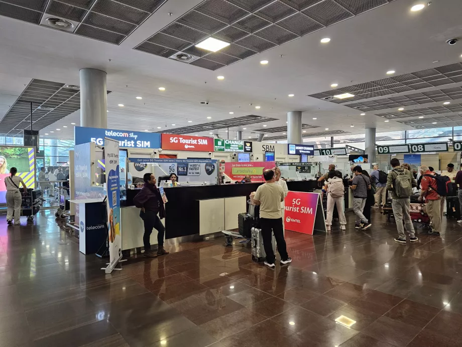 Magazine de cartele Sim și case de schimb valutar