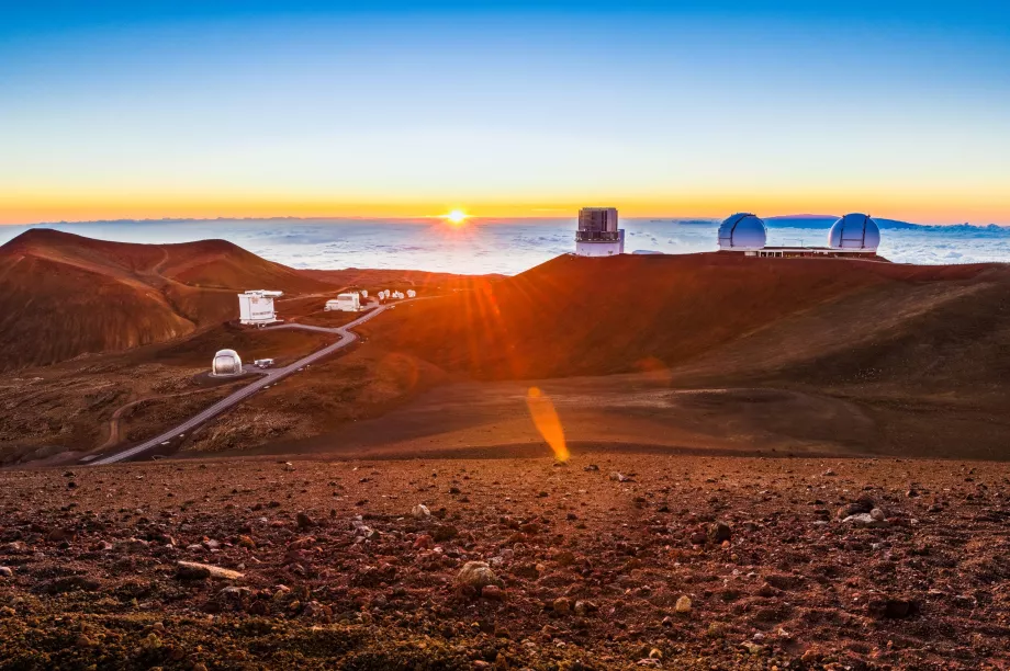 Apus de soare pe Mauna Kea