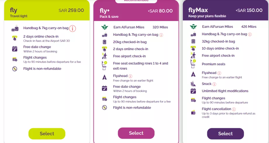 Clase tarifare flyadeal