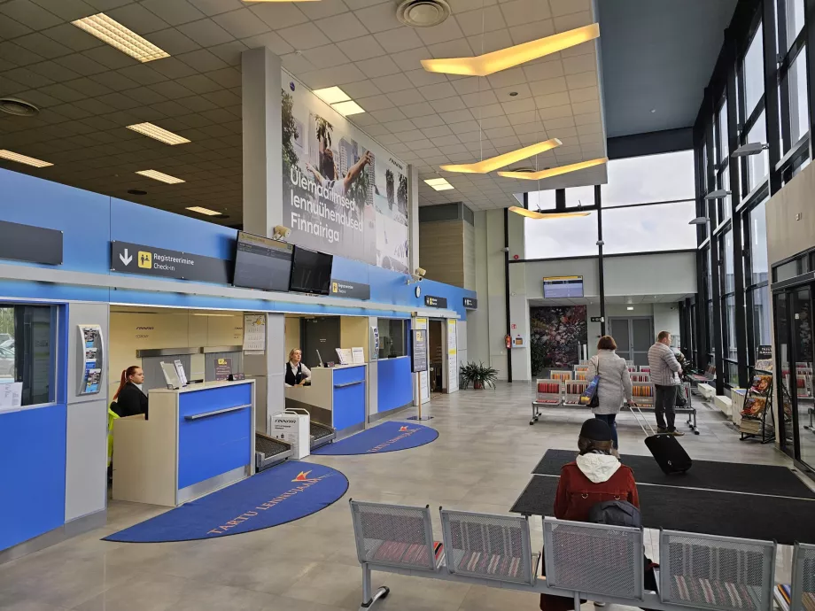 Sala de check-in a Aeroportului Tartu