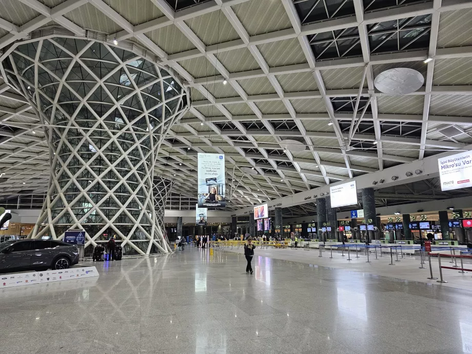 Ghișee de check-in, terminal intern