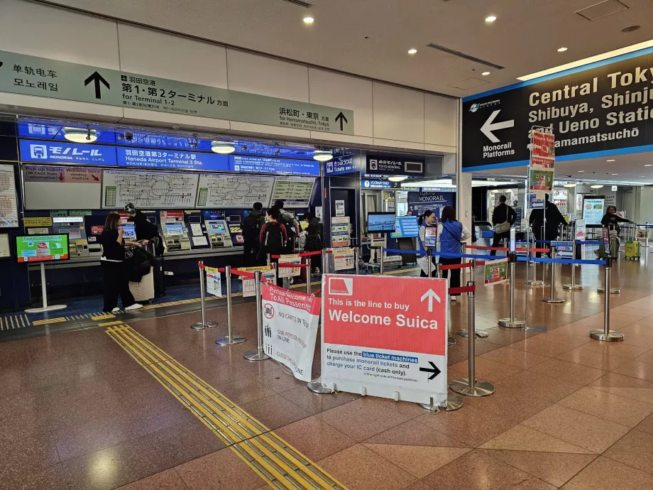 Bilete pentru monorailul din Tokyo