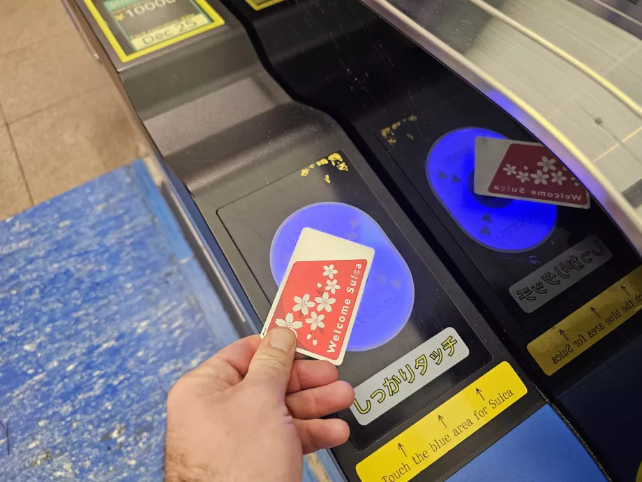 Utilizarea cardului Suica