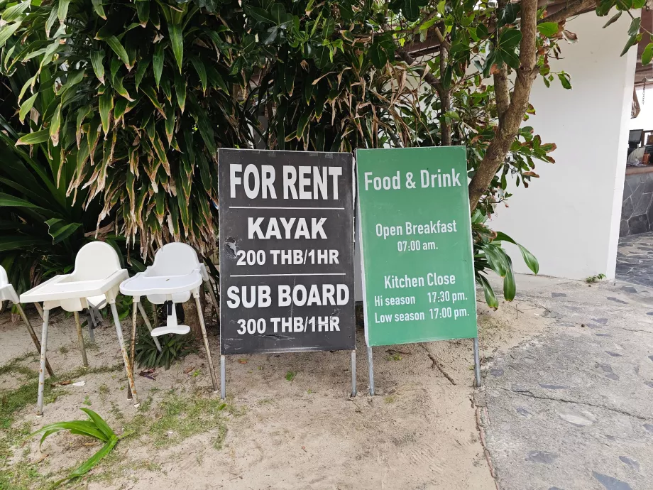 Silver Beach, sporturi nautice