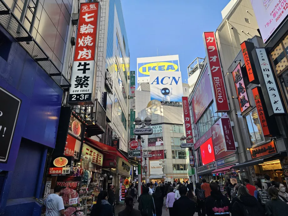 Strada comercială Shibuya