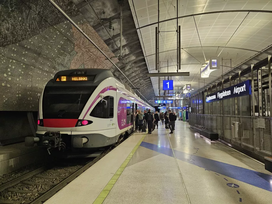Tren, Aeroportul Helsinki