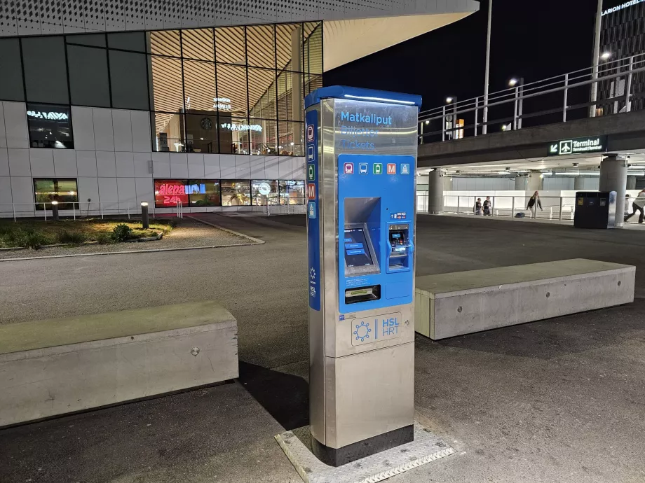 Automat de bilete, stație de autobuz
