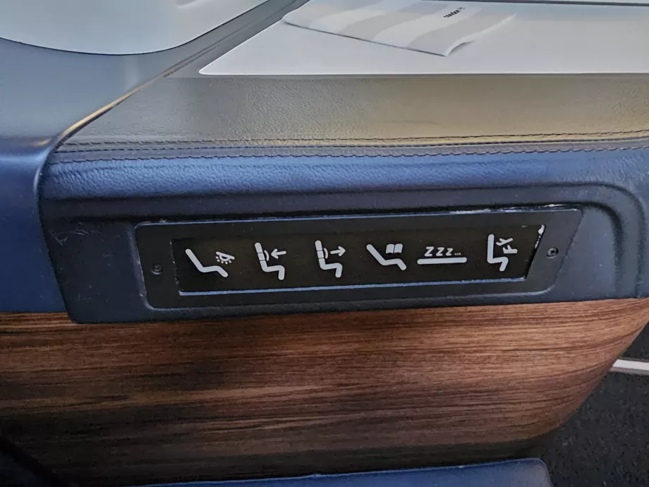 Panou de control al scaunului
