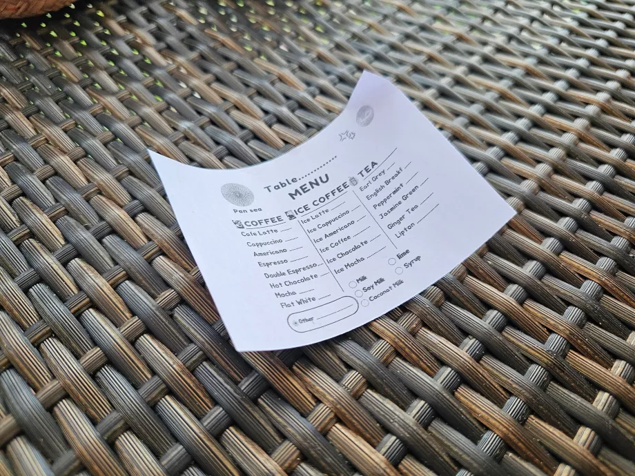 Mic dejun: meniu de cafea