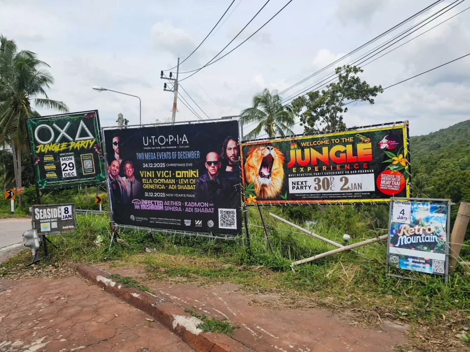 Anunțuri pentru petreceri și cluburi de noapte