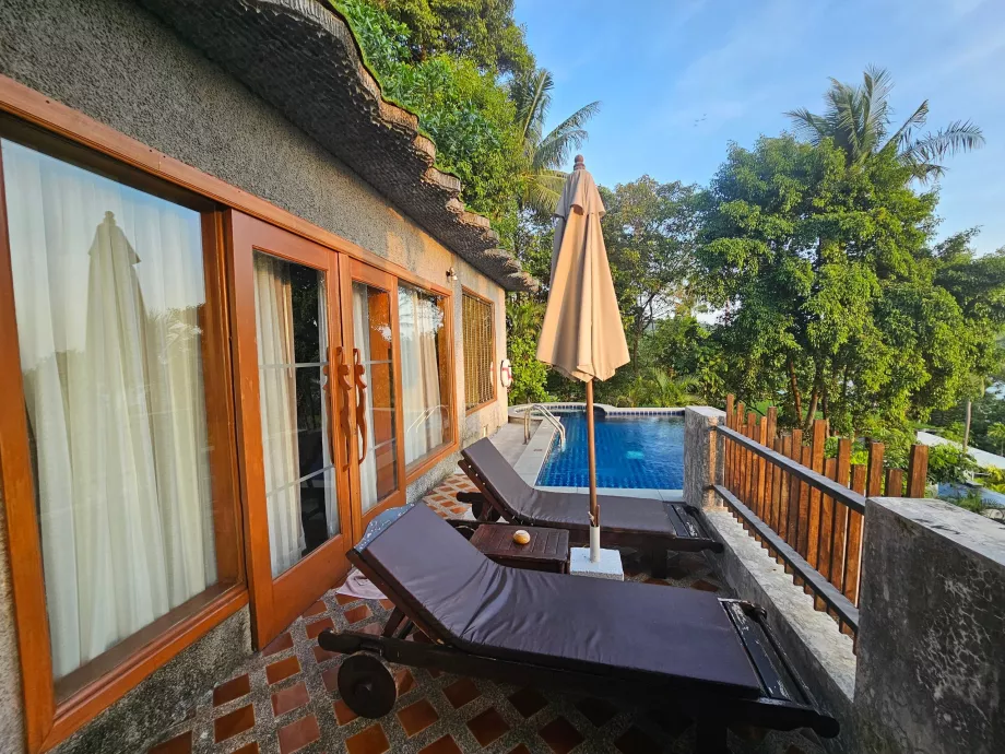 Terasă la vila noastră