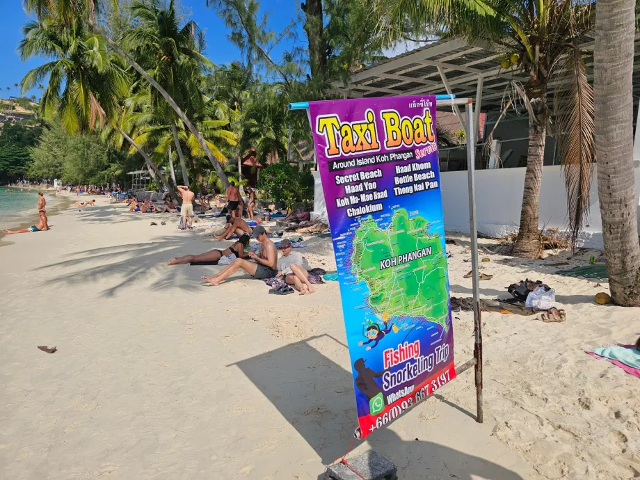 Salad Beach, barcă taxi