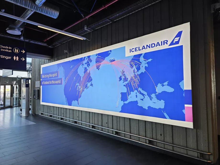 Harta destinației Icelandair