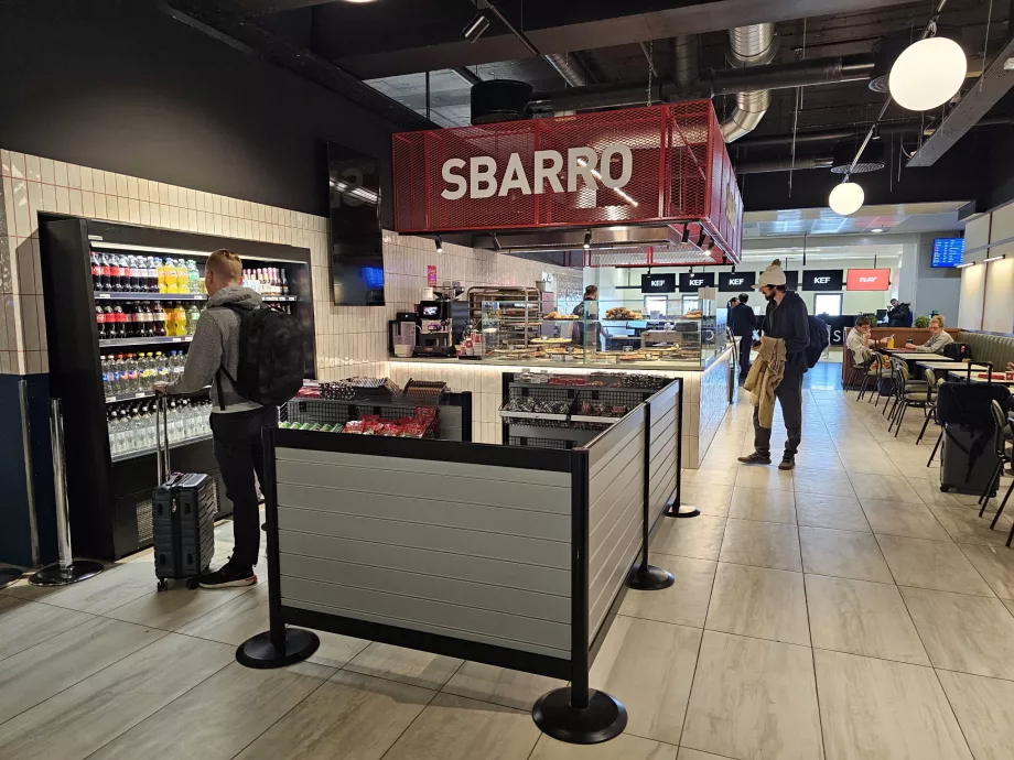 Restaurant Sbarro, partea non-schengen