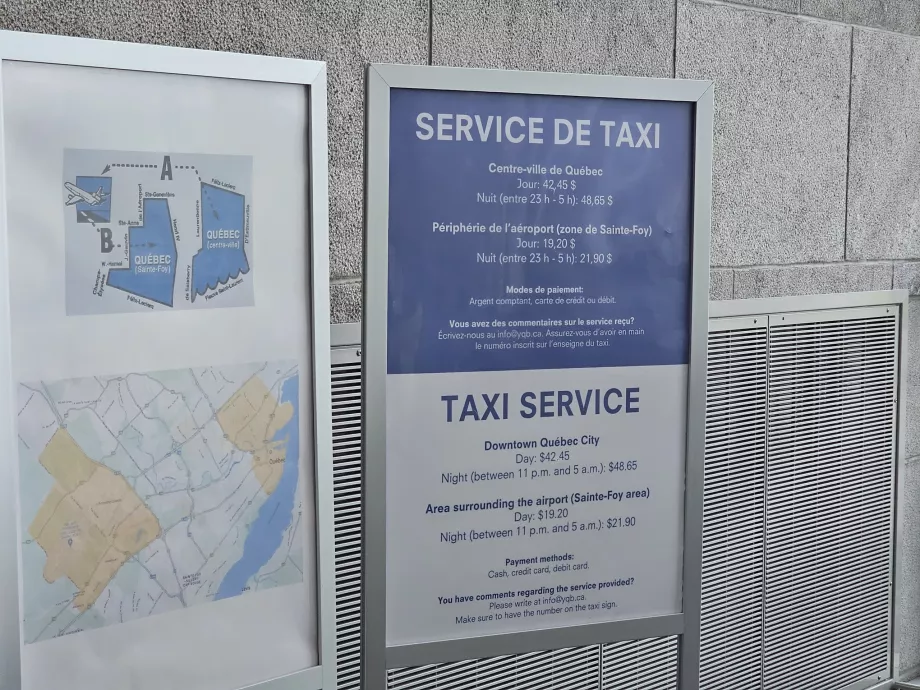 Lista de prețuri taxi
