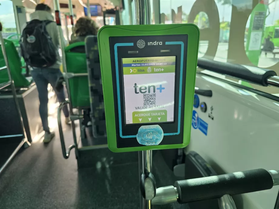 Validator pentru check-out la coborârea din autobuz