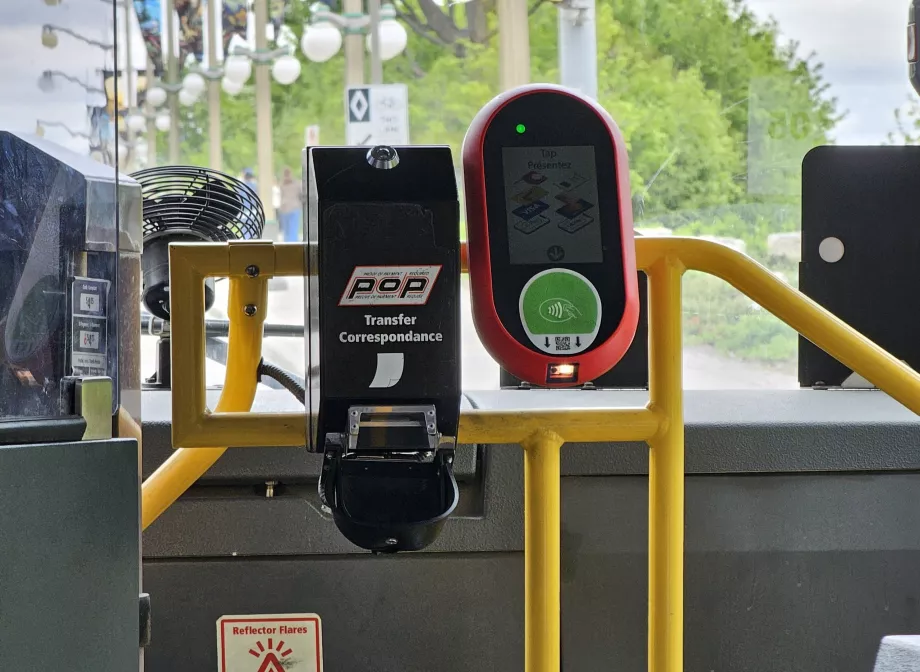 Validator de bilete în autobuz