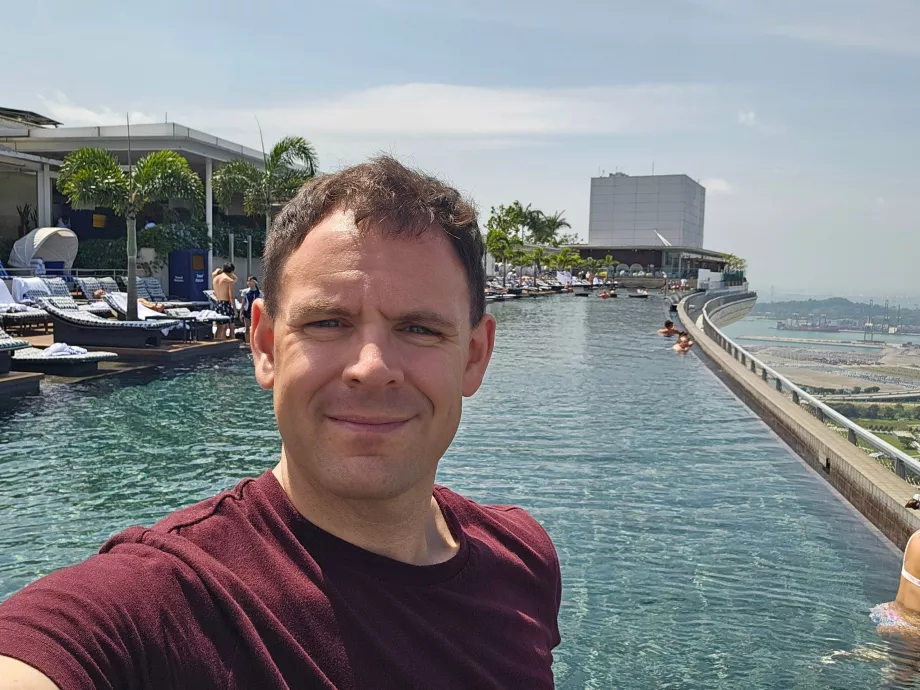 Piscina Infinity de la Marina Bay Sands