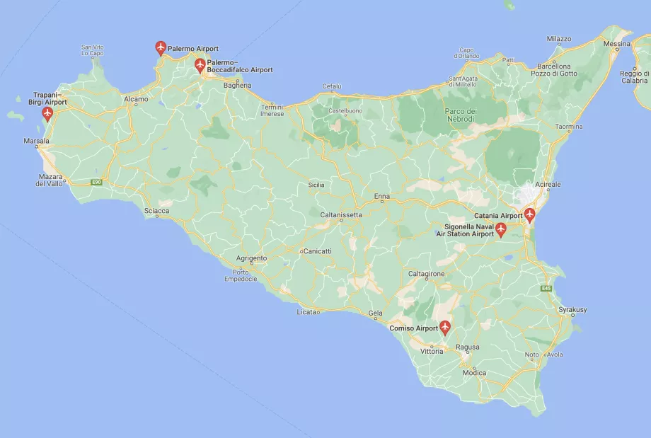 Aeroporturi în Sicilia