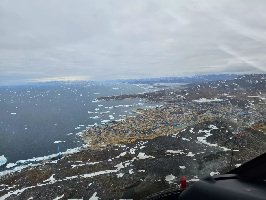 Ilulissat din elicopter