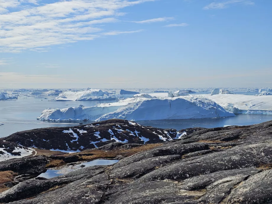 Icefiord, vedere de pe traseul galben