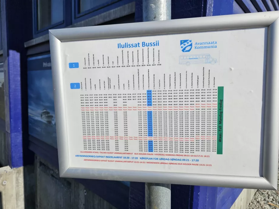 Orarul autobuzelor
