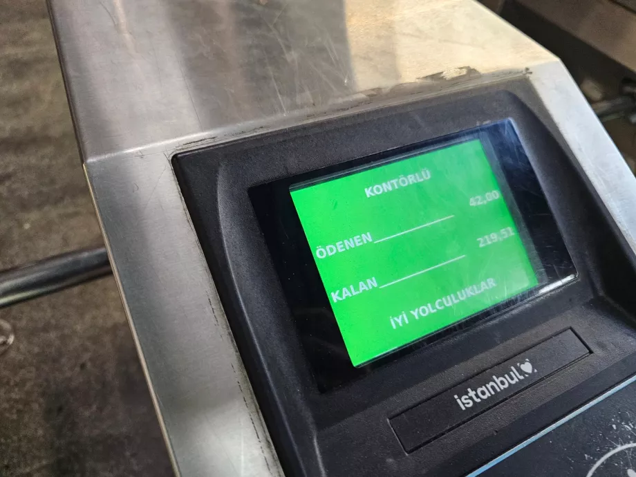 Echilibru pe Istanbulkart