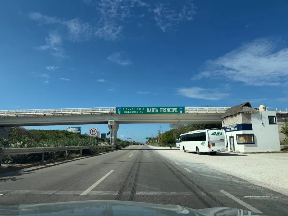 Autostrada dintre Cancún și Tulum