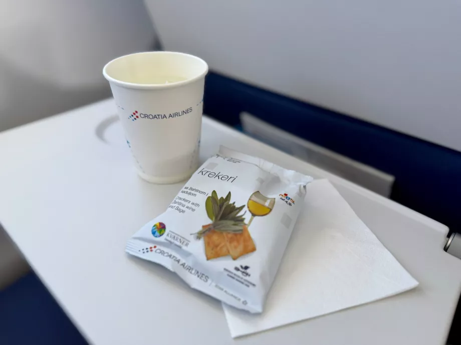 Răcoritoare pe zborul PRG-ZAG Croatia Airlines
