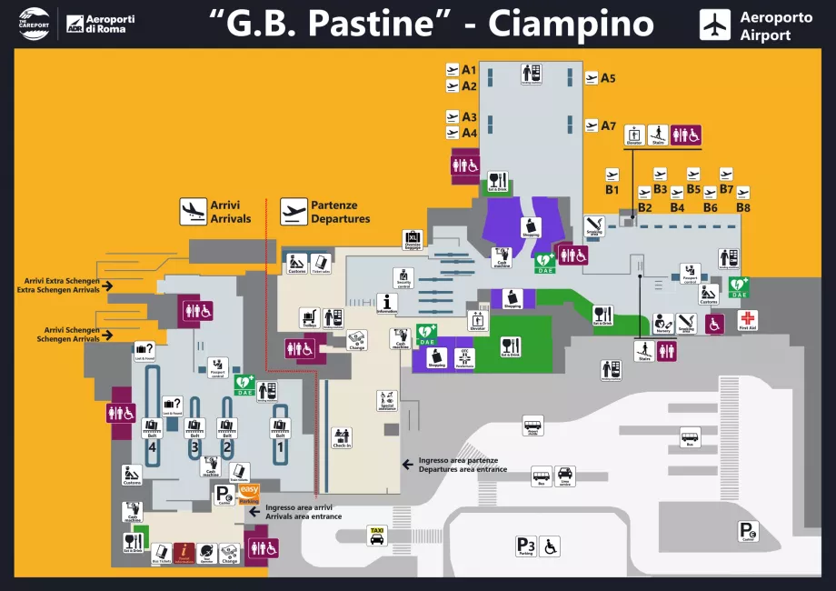 Harta Aeroport Ciampino